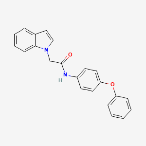 molecular formula C22H18N2O2 B12445805 2-(1H-indol-1-yl)-N-(4-phenoxyphenyl)acetamide 