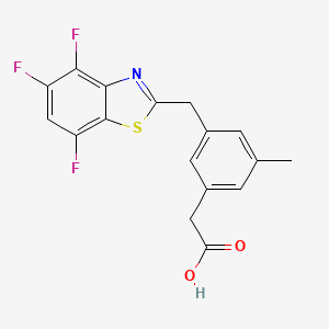 [3-Methyl-5-(4,5,7-trifluoro-benzothiazol-2-ylmethyl)-phenyl]-acetic acid