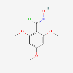 molecular formula C10H12ClNO4 B12445866 N-Hydroxy-2,4,6-trimethoxybenzimidoyl Chloride 