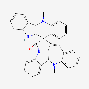 molecular formula C34H24N4O B1244587 Cryptospirolepine 