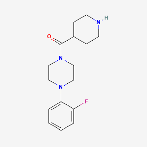 [4-(2-Fluorophenyl)piperazin-1-yl](piperidin-4-yl)methanone