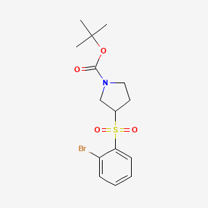 3-(2-Bromo-benzenesulfonyl)-pyrrolidine-1-carboxylic acid tert-butyl ester