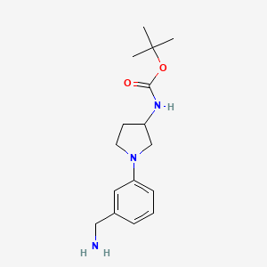 [1-(3-Aminomethyl-phenyl)-pyrrolidin-3-yl]-carbamic acid tert-butyl ester