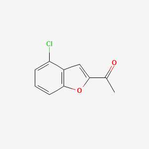 molecular formula C10H7ClO2 B12445920 1-(4-Chloro-2-benzofuranyl)ethanone 