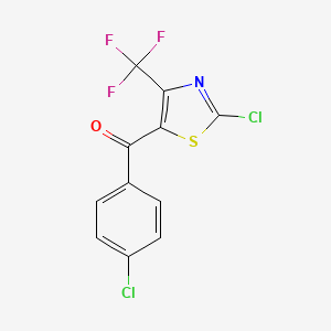 2-Chloro-5-(4-chlorobenzoyl)-4-trifluoromethyl-1,3-thiazole