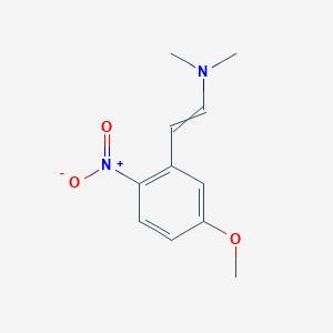 molecular formula C11H14N2O3 B12445973 [(1E)-2-(5-methoxy-2-nitrophenyl)ethenyl]dimethylamine 