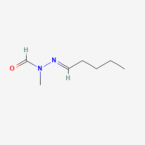 molecular formula C7H14N2O B1244601 Pentanal methylformylhydrazone CAS No. 57590-20-2