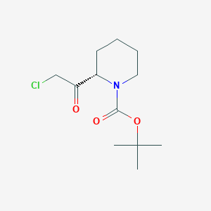 tert-butyl (2S)-2-(2-chloroacetyl)piperidine-1-carboxylate