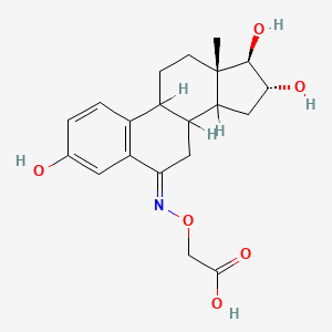 molecular formula C20H25NO6 B1244603 Estriol-6-(O-carboxymethyl)oxime CAS No. 37654-41-4