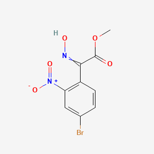 Methyl 2-(4-bromo-2-nitrophenyl)-2-hydroxyiminoacetate