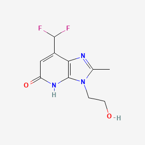 7-Difluoromethyl-3-(2-hydroxyethyl)-2-methyl-3H-imidazo-[4,5-b]-pyridin-5(4H)-one