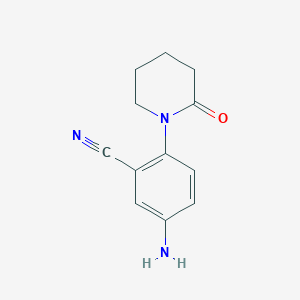 5-Amino-2-(2-oxopiperidin-1-yl)benzonitrile