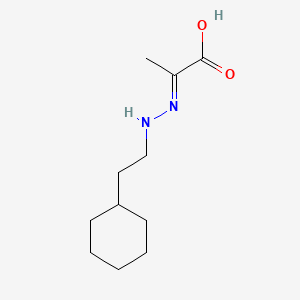 2-(2-Cyclohexylethylhydrazono)propionic acid