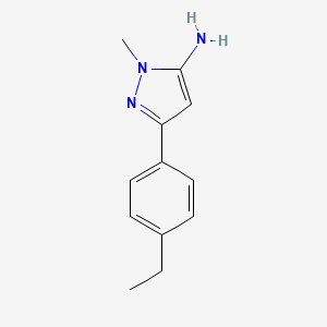 3-(4-Ethylphenyl)-1-methyl-1H-pyrazol-5-amine