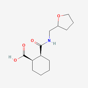 (1R,2S)-2-[(tetrahydrofuran-2-ylmethyl)carbamoyl]cyclohexanecarboxylic acid