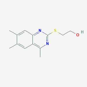 2-[(4,6,7-Trimethylquinazolin-2-yl)sulfanyl]ethanol