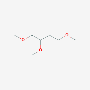 molecular formula C7H16O3 B12446313 1,2,4-Trimethoxybutane CAS No. 20637-48-3