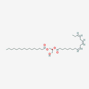 molecular formula C37H66O5 B1244636 [(2S)-1-hexadecanoyloxy-3-hydroxypropan-2-yl] (9Z,12Z,15Z)-octadeca-9,12,15-trienoate 