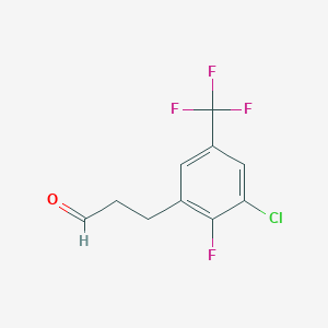 3-[3-Chloro-2-fluoro-5-(trifluoromethyl)phenyl]propanal