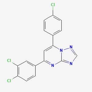 7-(4-Chlorophenyl)-5-(3,4-dichlorophenyl)[1,2,4]triazolo[1,5-a]pyrimidine