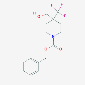 Benzyl 4-(hydroxymethyl)-4-(trifluoromethyl)piperidine-1-carboxylate