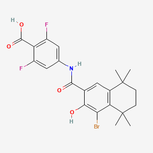 4-[(4-Bromo-3-hydroxy-5,5,8,8-tetramethyl-5,6,7,8-tetrahydro-naphthalene-2-carbonyl)-amino]-2,6-difluoro-benzoic acid