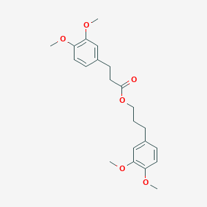 molecular formula C22H28O6 B1244661 3-(3,4-Dimethoxyphenyl)propyl 3-(3,4-dimethoxyphenyl)propanoate 