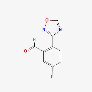 5-Fluoro-2-(1,2,4-oxadiazol-3-yl)benzaldehyde