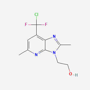 2-(7-Chlorodifluoromethyl-2,5-dimethyl-3H-imidazo-[4,5-b]-pyridin-3-yl)ethanol