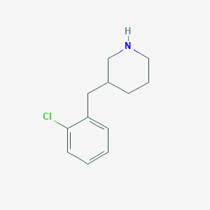 3-[(2-Chlorophenyl)methyl]piperidine