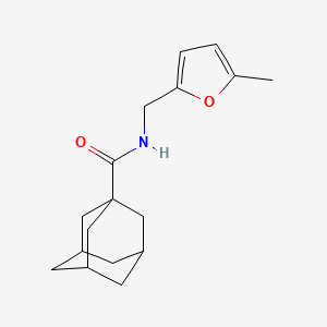 molecular formula C17H23NO2 B12446732 N-[(5-methylfuran-2-yl)methyl]adamantane-1-carboxamide 