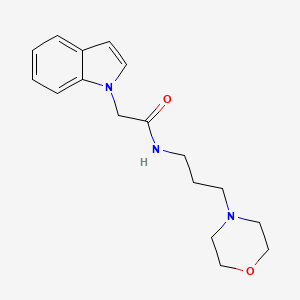 2-(1H-indol-1-yl)-N-[3-(morpholin-4-yl)propyl]acetamide