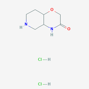 molecular formula C7H14Cl2N2O2 B12446757 Octahydropyrido[4,3-b][1,4]oxazin-3-one dihydrochloride 