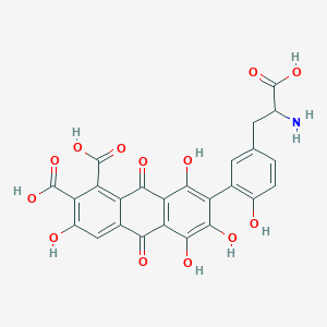 molecular formula C25H17NO13 B1244676 Laccaic acid C 