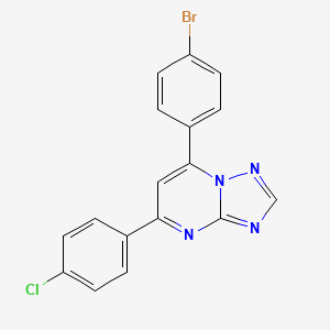 7-(4-Bromophenyl)-5-(4-chlorophenyl)-[1,2,4]triazolo[1,5-a]pyrimidine