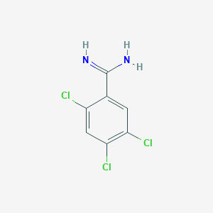 molecular formula C7H5Cl3N2 B12446831 2,4,5-Trichlorobenzimidamide 