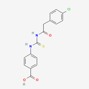 4-({[(4-Chlorophenyl)acetyl]carbamothioyl}amino)benzoic acid