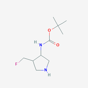 Tert-butyl (4-(fluoromethyl)pyrrolidin-3-yl)carbamate