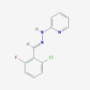 N-[(E)-(2-chloro-6-fluorophenyl)methylideneamino]pyridin-2-amine