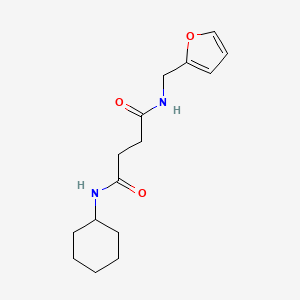 N-cyclohexyl-N'-(furan-2-ylmethyl)butanediamide