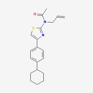 N-[4-(4-cyclohexylphenyl)-1,3-thiazol-2-yl]-N-(prop-2-en-1-yl)acetamide