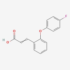 3-[2-(4-Fluorophenoxy)phenyl]prop-2-enoic acid