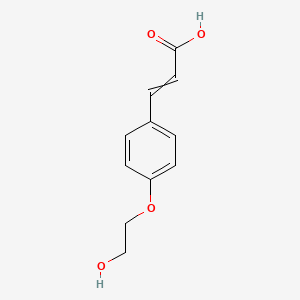 3-[4-(2-Hydroxyethoxy)phenyl]prop-2-enoic acid