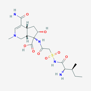 (4aR,6S,7R,7aS)-7-[2-((2S,3S)-2-Amino-3-methyl-pentanoylsulfamoyl)-acetylamino]-4-carbamoyl-6-hydroxy-2-methyl-2,4a,5,6,7,7a-hexahydro-1H-[2]pyrindine-7-carboxylic acid