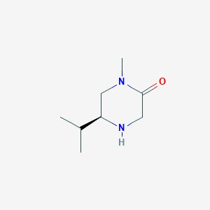 molecular formula C8H16N2O B12447032 (S)-5-Isopropyl-1-methylpiperazin-2-one 