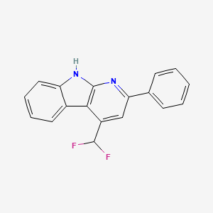 4-Difluoromethyl-2-phenyl-9H-pyrido-[2,3-b]-indole