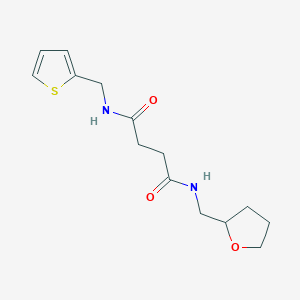 N-(tetrahydrofuran-2-ylmethyl)-N'-(thiophen-2-ylmethyl)butanediamide