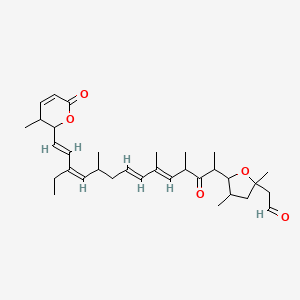 molecular formula C33H48O5 B1244739 Leptofuranin D 