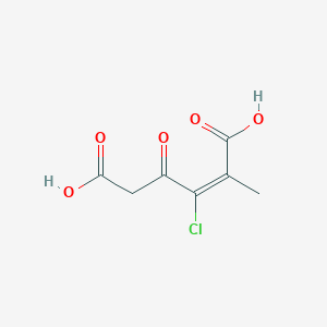 molecular formula C7H7ClO5 B1244749 3-氯-2-甲基马来酰乙酸 