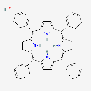 4-(10,15,20-Triphenyl-21,22,23,24-tetrahydroporphyrin-5-yl)phenol